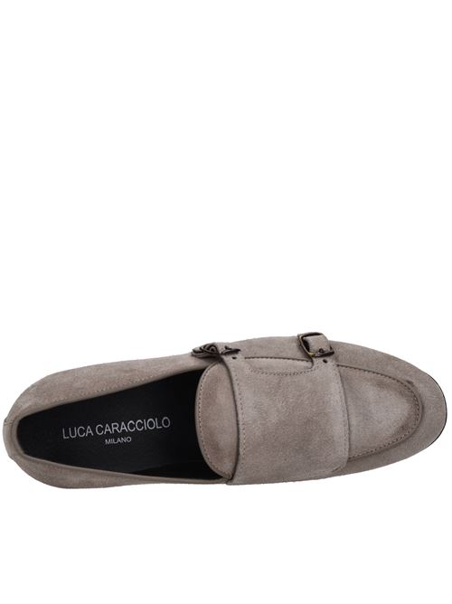 Suede moccasins LUCA CARACCIOLO | SIL504 CAM.PALLIDO